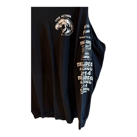 black long-sleeved shirt featuring a graphic related to Talladega Superspeedway - Picture 3 of 4